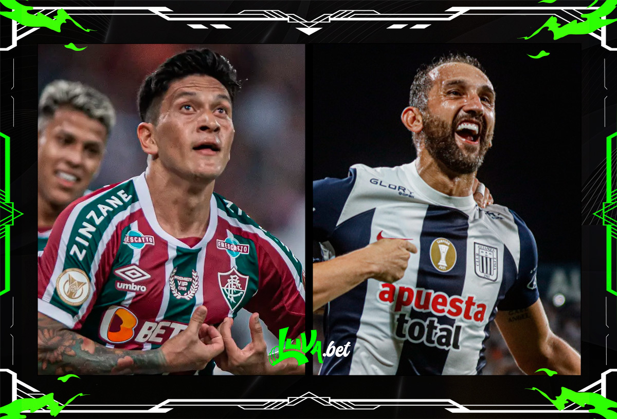 Jogadores de Fluminense x Alianza Lima em quadro personalizado do Blog do Luva.Bet