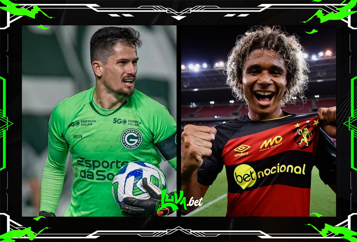 Jogadores de Goiás x Sport em quadro personalizado do Blog do Luva.Bet