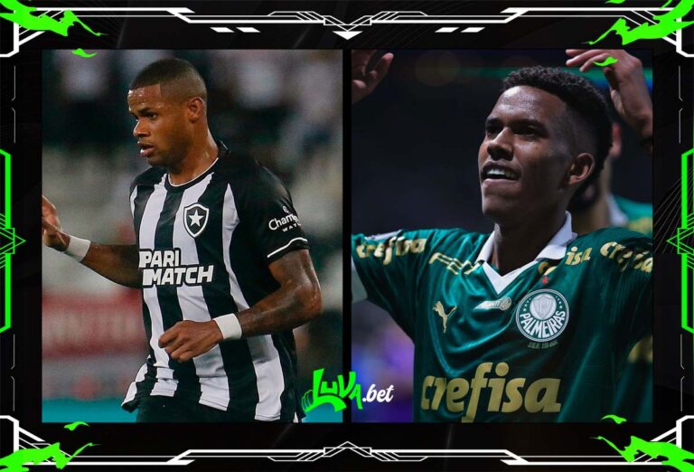 Botafogo x Palmeiras (Imagem: Blog do Luva.Bet)