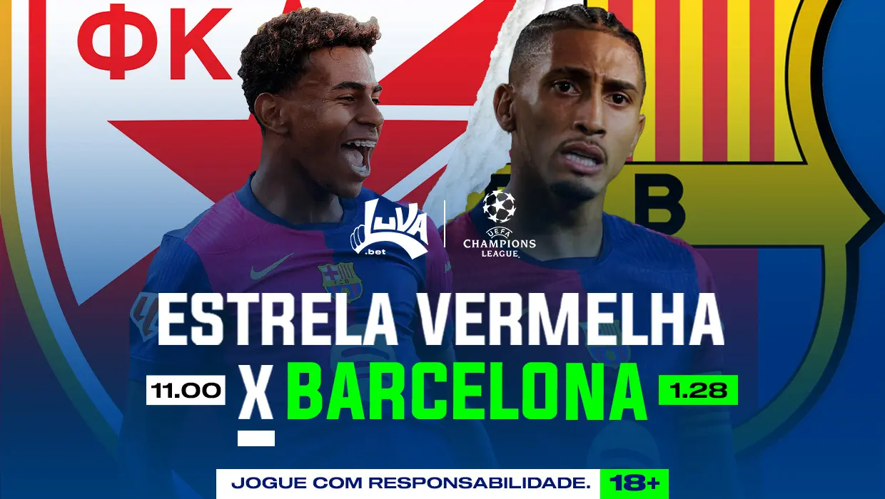 Estrela Vermelha x Barcelona: dicas para apostar na partida com o Luva.bet