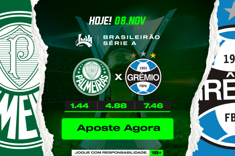 Palmeiras x Grêmio: Tudo sobre a partida para apostar no Luva.bet (Imagem: Luva.bet/Blog do Luva.bet)