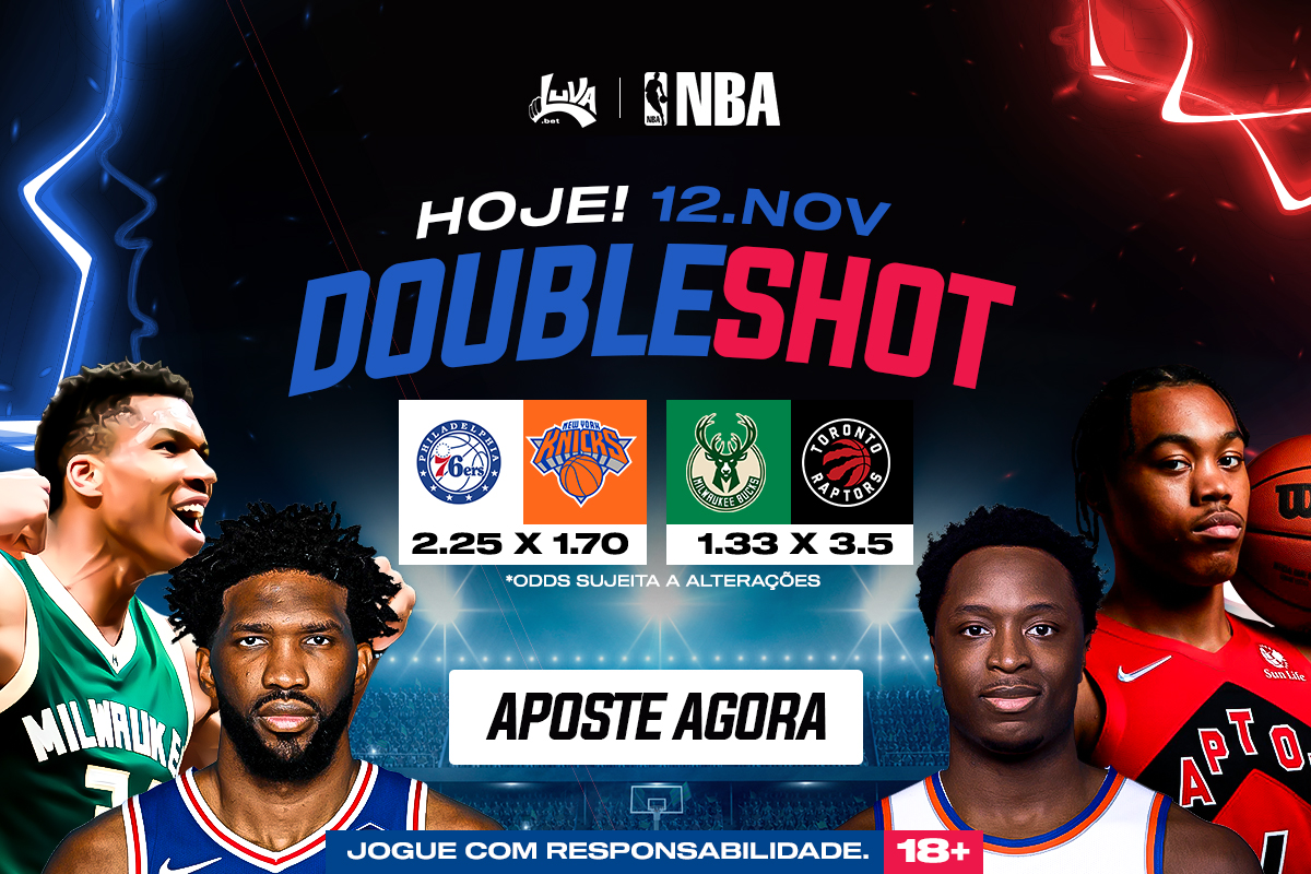 Double Shot: Aposte no NBA com super múltipla do Luva.bet